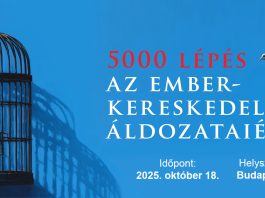 „5000 lépés az emberkereskedelem áldozataiért” – Országos megmozdulás Budapesten